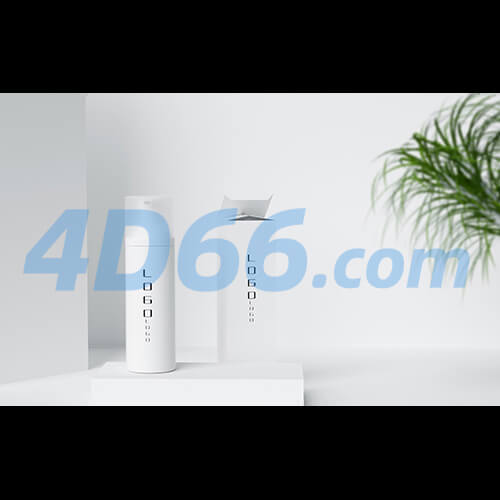 C4D香水和化妆品护肤品3D场景模型(不含材质贴图,白膜)